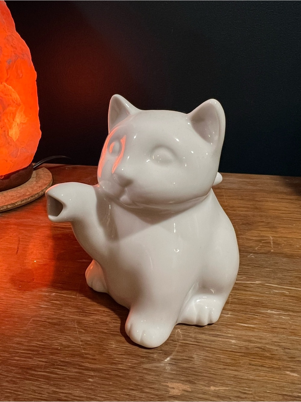 Ceramic Cat Cream  Pitcher - White